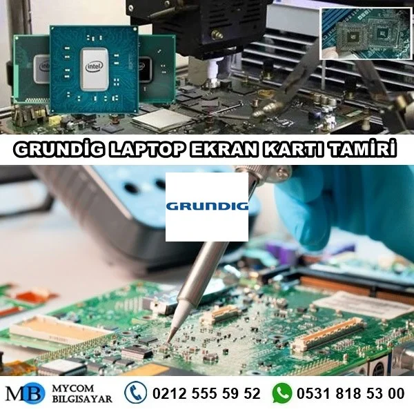 Grundig laptop ekran kartı tamiri