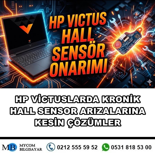 Hp Victus 16 Laptop Hall Sensör Tamiri