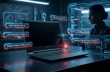 Hp victus 16 hall sensör tamiri mycom bilgisayar'da