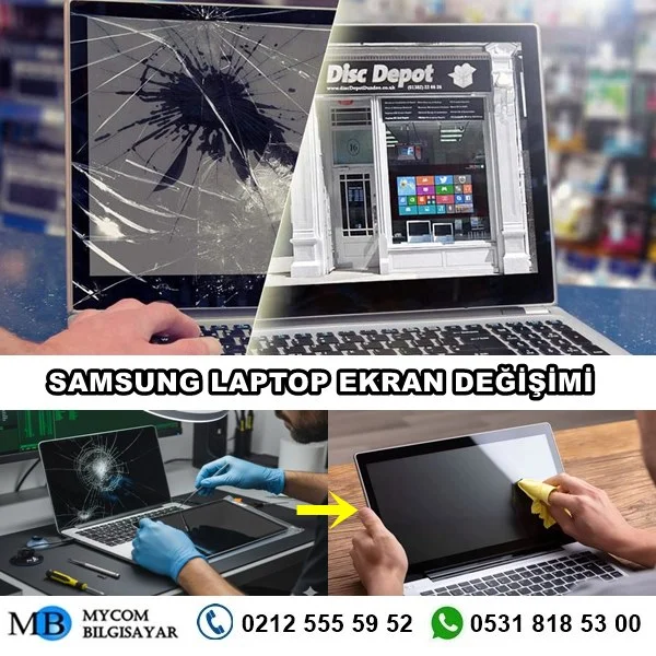 Samsung laptop ekran degişimi