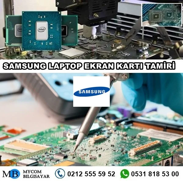 Samsung laptop ekran kartı tamiri